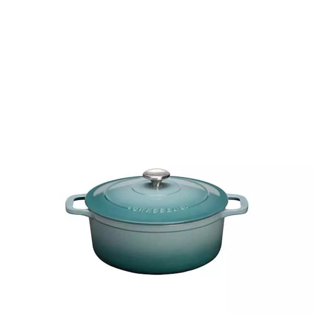 Chasseur 6.25 qt. Blue French Enameled Cast Iron Round Dutch Oven by French Home 3 Chasseur 6.25 qt. Blue French Enameled Cast Iron Round Dutch Oven by French Home