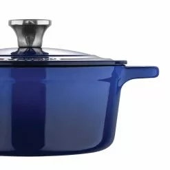 2-qt. Cast iron Dutch Oven with Lid by MasterPRO -Cookware Sales Shop blue masterpro dutch ovens mpus16320blu 4f 1000