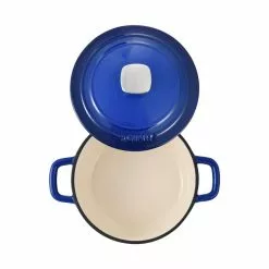 2-qt. Cast iron Dutch Oven with Lid by MasterPRO -Cookware Sales Shop blue masterpro dutch ovens mpus16320blu c3 1000