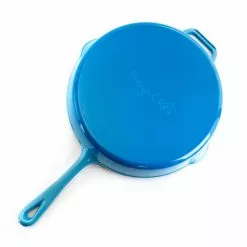 12 in. Cast Iron Nonstick Skillet in Blue by MegaChef 10 12 in. Cast Iron Nonstick Skillet in Blue by MegaChef -Cookware Sales Shop blue megachef skillets 985112879m 4f 1000
