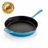 12 in. Cast Iron Nonstick Skillet in Blue by MegaChef 2 12 in. Cast Iron Nonstick Skillet in Blue by MegaChef -Cookware Sales Shop blue megachef skillets 985112879m 64 1000
