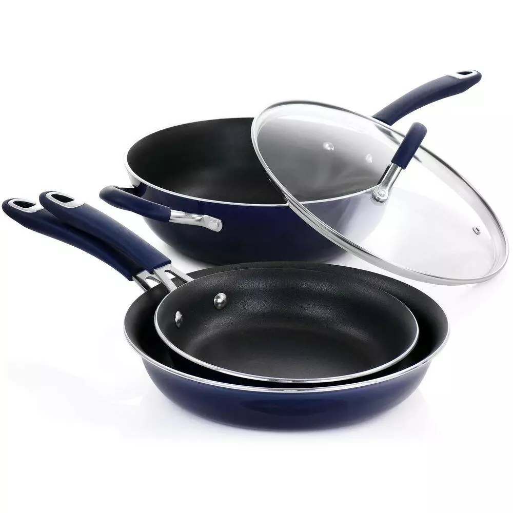 14-Piece Nonstick Aluminum Cookware Combo Set in Blue by Unbranded 8 14-Piece Nonstick Aluminum Cookware Combo Set in Blue by Unbranded - Image 6
