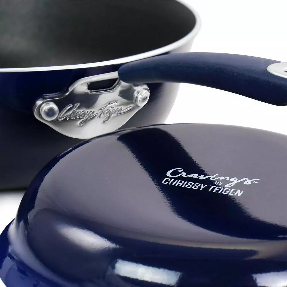 14-Piece Nonstick Aluminum Cookware Combo Set in Blue by Unbranded 11 14-Piece Nonstick Aluminum Cookware Combo Set in Blue by Unbranded - Image 9