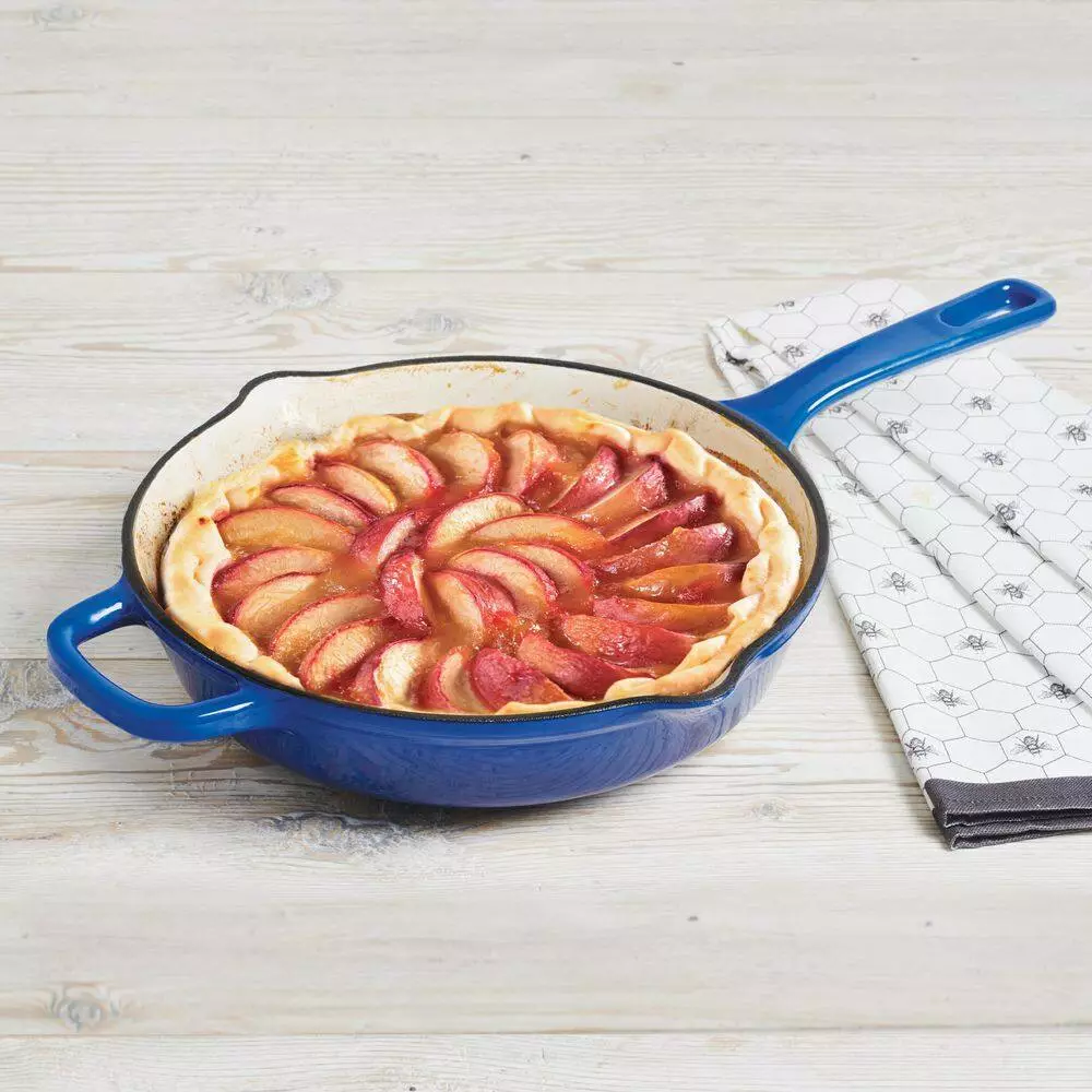 10 in. Cast Iron Frying Pan with Helper Handle by MasterPRO 10 10 in. Cast Iron Frying Pan with Helper Handle by MasterPRO - Image 8