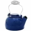8-Cups 9.25 in. Tall Blue Cast Iron Enameled Humidifying Stovetop Kettle by Unbranded -Cookware Sales Shop blue tea kettles t 16 bl 64 1000