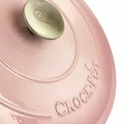 Artisan 7 qt. Enameled Cast Iron Dutch Oven in Blush Pink by Crock-Pot -Cookware Sales Shop blush pink crock pot dutch ovens 985118099m 76 1000