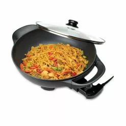 13 in. Electric Non-Stick Woks Skillet by Brentwood Appliances 15 13 in. Electric Non-Stick Woks Skillet by Brentwood Appliances -Cookware Sales Shop brentwood appliances woks stir fry pans sk 69bk 31 1000