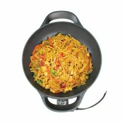13 in. Electric Non-Stick Woks Skillet by Brentwood Appliances 12 13 in. Electric Non-Stick Woks Skillet by Brentwood Appliances -Cookware Sales Shop brentwood appliances woks stir fry pans sk 69bk 44 1000