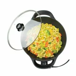 13 in. Electric Non-Stick Woks Skillet by Brentwood Appliances 13 13 in. Electric Non-Stick Woks Skillet by Brentwood Appliances -Cookware Sales Shop brentwood appliances woks stir fry pans sk 69bk fa 1000