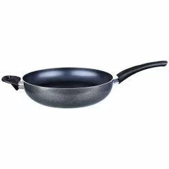 12 in. Black Aluminum Woks with Nonstick Surface by Brentwood