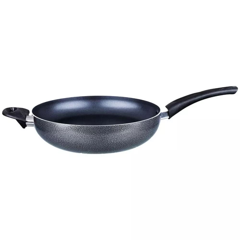 12 in. Black Aluminum Woks with Nonstick Surface by Brentwood 3 12 in. Black Aluminum Woks with Nonstick Surface by Brentwood