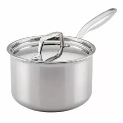Thermal Pro Clad 3-qt. Stainless Steel Saucepan in Silver with lid by Breville