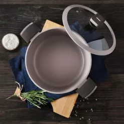 Gastro Titanium Cast Aluminum 4.8 qt. Dutch Oven with Tempered Glass by MasterPRO 17 Gastro Titanium Cast Aluminum 4.8 qt. Dutch Oven with Tempered Glass by MasterPRO -Cookware Sales Shop brown dutch ovens mpus14026brn 31 1000