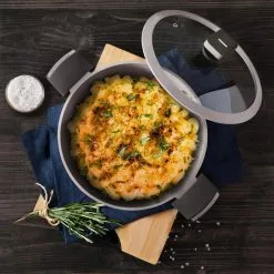 Gastro Titanium Cast Aluminum 4.8 qt. Dutch Oven with Tempered Glass by MasterPRO 16 Gastro Titanium Cast Aluminum 4.8 qt. Dutch Oven with Tempered Glass by MasterPRO -Cookware Sales Shop brown dutch ovens mpus14026brn 76 1000