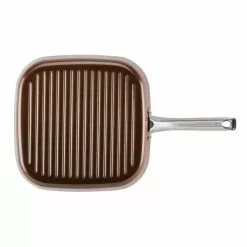 Home Collection 11.25 in. Aluminum Nonstick Grill Pan in Brown Sugar by Ayesha Curry 13 Home Collection 11.25 in. Aluminum Nonstick Grill Pan in Brown Sugar by Ayesha Curry -Cookware Sales Shop brown sugar ayesha curry grill pans 10762 1d 1000