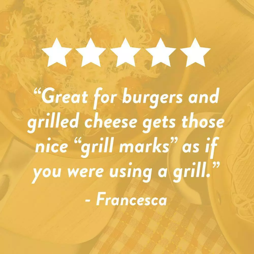 Home Collection 11.25 in. Aluminum Nonstick Grill Pan in Brown Sugar by Ayesha Curry 9 Home Collection 11.25 in. Aluminum Nonstick Grill Pan in Brown Sugar by Ayesha Curry - Image 7