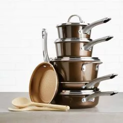 Home Collection 11.25 in. Aluminum Nonstick Grill Pan in Brown Sugar by Ayesha Curry 19 Home Collection 11.25 in. Aluminum Nonstick Grill Pan in Brown Sugar by Ayesha Curry -Cookware Sales Shop brown sugar ayesha curry grill pans 10762 31 1000