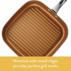 Home Collection 11.25 in. Aluminum Nonstick Grill Pan in Brown Sugar by Ayesha Curry 15 Home Collection 11.25 in. Aluminum Nonstick Grill Pan in Brown Sugar by Ayesha Curry -Cookware Sales Shop brown sugar ayesha curry grill pans 10762 c3 1000
