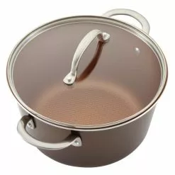 Ayesha Home Collection Porcelain Enamel Nonstick Cookware Set, 10-Piece, Brown Sugar by Ayesha Curry -Cookware Sales Shop brown sugar ayesha curry pot pan sets 10779 c3 1000