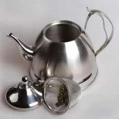 Nobili-Tea 8-Cup Brushed Stainless Steel with Stainless Steel Infuser Basket Tea Kettle by Creative Home 11 Nobili-Tea 8-Cup Brushed Stainless Steel with Stainless Steel Infuser Basket Tea Kettle by Creative Home -Cookware Sales Shop brushed finish creative home tea kettles 72235 4f 1000