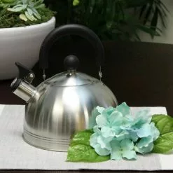 Carterton 6-Cup Stainless Steel Whistling Tea Kettle by Mr. Coffee 7 Carterton 6-Cup Stainless Steel Whistling Tea Kettle by Mr. Coffee -Cookware Sales Shop brushed satin finish mr coffee tea kettles 98586563m 4f 1000