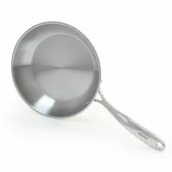 Induction 21 Steel 10 in. Stainless Steel Frying Pan in Brushed Stainless Steel by Chantal 10 Induction 21 Steel 10 in. Stainless Steel Frying Pan in Brushed Stainless Steel by Chantal -Cookware Sales Shop brushed stainless steel chantal skillets slin63 24 4f 1000