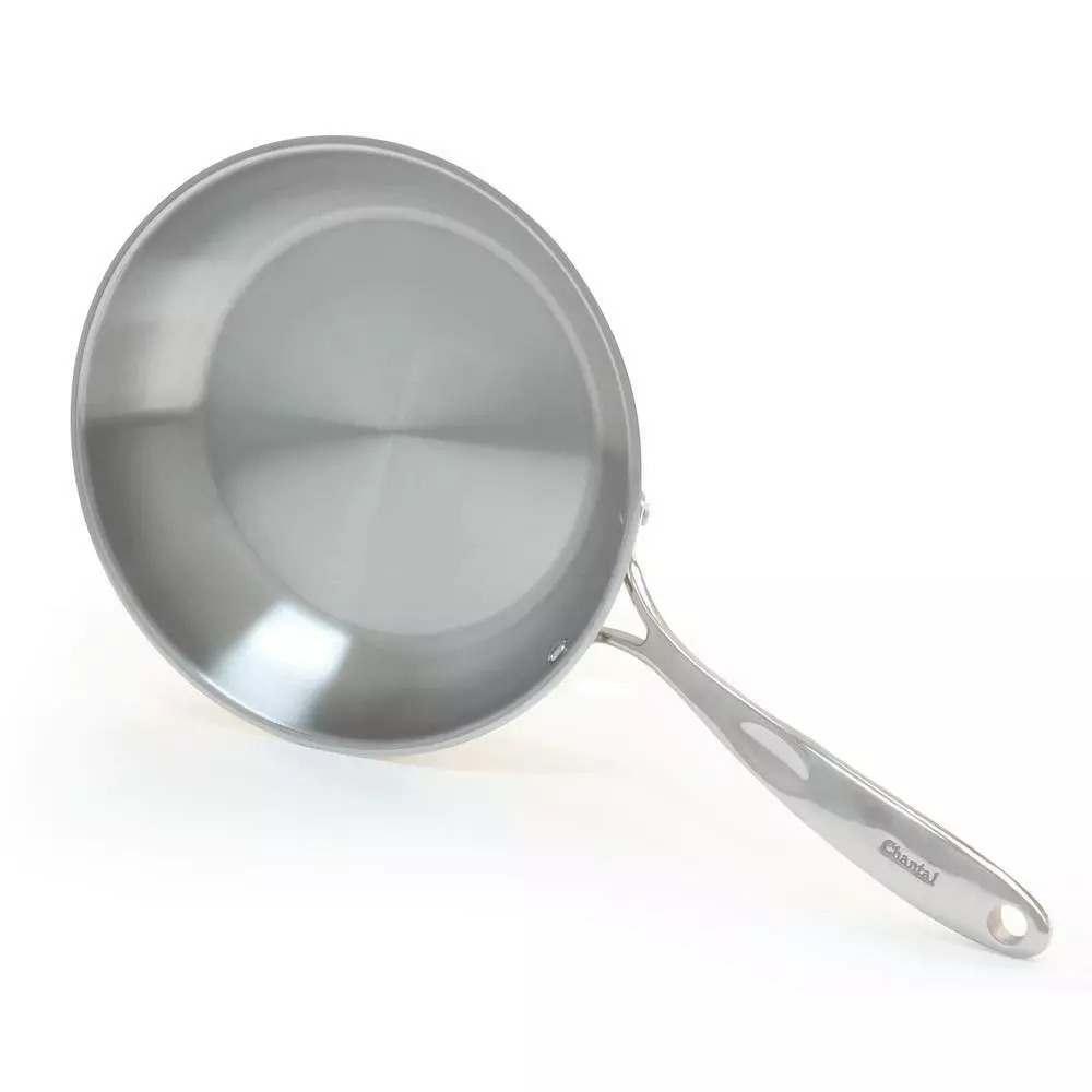 Induction 21 Steel 10 in. Stainless Steel Frying Pan in Brushed Stainless Steel by Chantal 5 Induction 21 Steel 10 in. Stainless Steel Frying Pan in Brushed Stainless Steel by Chantal - Image 3