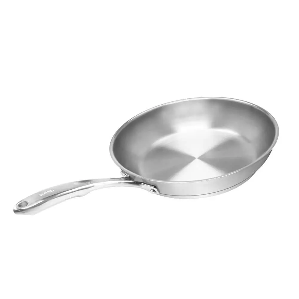 Induction 21 Steel 10 in. Stainless Steel Frying Pan in Brushed Stainless Steel by Chantal 3 Induction 21 Steel 10 in. Stainless Steel Frying Pan in Brushed Stainless Steel by Chantal