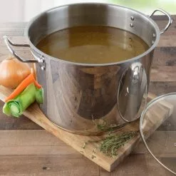 Professional 20 qt. Stamped Steel Stock Pot in Stainless Steel with Glass Lid by Camerons Products 8 Professional 20 qt. Stamped Steel Stock Pot in Stainless Steel with Glass Lid by Camerons Products -Cookware Sales Shop camerons products stock pots sp20w 4f 1000
