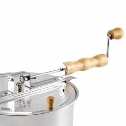 Medium 6 qt. Aluminum Stovetop Popcorn Popper by Carey 8 Medium 6 qt. Aluminum Stovetop Popcorn Popper by Carey -Cookware Sales Shop carey stovetop popcorn poppers pop 6cy 4f 1000