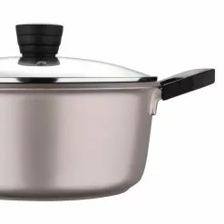 4.5 qt. Cast Aluminum Dutch Oven in Champagne with Lid by BERGNER -Cookware Sales Shop champagne dutch ovens bgus14007chp 4f 1000