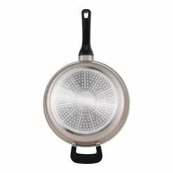 4 qt. Aluminum Saute Pan with Lid by BERGNER 13 4 qt. Aluminum Saute Pan with Lid by BERGNER -Cookware Sales Shop champagne saute pans bgus14005chp 1f 1000