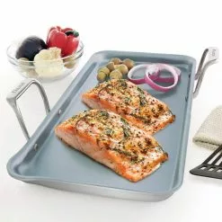 21 Supreme 19 in. Ceramic Nonstick Tri-Ply Griddle by Chantal -Cookware Sales Shop chantal griddles slt60 48c 31 1000