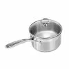 Induction 21 Steel 2 qt. Stainless Steel Sauce Pan in Brushed Stainless Steel with Glass Lid by Chantal 2 Induction 21 Steel 2 qt. Stainless Steel Sauce Pan in Brushed Stainless Steel with Glass Lid by Chantal -Cookware Sales Shop chantal sauce pans slin35 162 64 1000