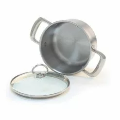 Induction 21 Steel 2 Qt. Soup Pot with Glass Lid in Stainless Steel by Chantal 8 Induction 21 Steel 2 Qt. Soup Pot with Glass Lid in Stainless Steel by Chantal -Cookware Sales Shop chantal stock pots slin32 160 4f 1000