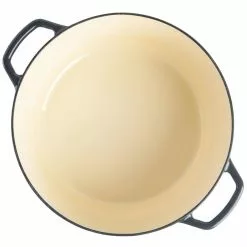 Savory Saffron 6 qt. Enameled Cast Iron Dutch Oven with Lid in Charcoal by Spice BY TIA MOWRY -Cookware Sales Shop charcoal dutch ovens 985118381m 1f 1000