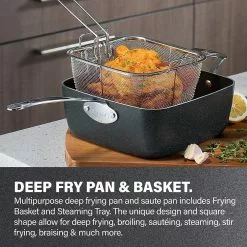 20-Piece Aluminum Ultra-Durable Non-Stick Diamond Infused Cookware and Bakeware Set by GRANITESTONE 17 20-Piece Aluminum Ultra-Durable Non-Stick Diamond Infused Cookware and Bakeware Set by GRANITESTONE -Cookware Sales Shop charcoal granitestone pot pan sets 7081 1f 1000