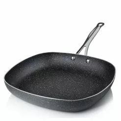 12 in. Aluminum Ultra-Durable Non-Stick Diamond Infused Square Fry Pan by GRANITESTONE