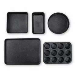 Professional 5-Piece Titanium and Diamond Infused Non-Stick Bakeware Set by GRANITESTONE
