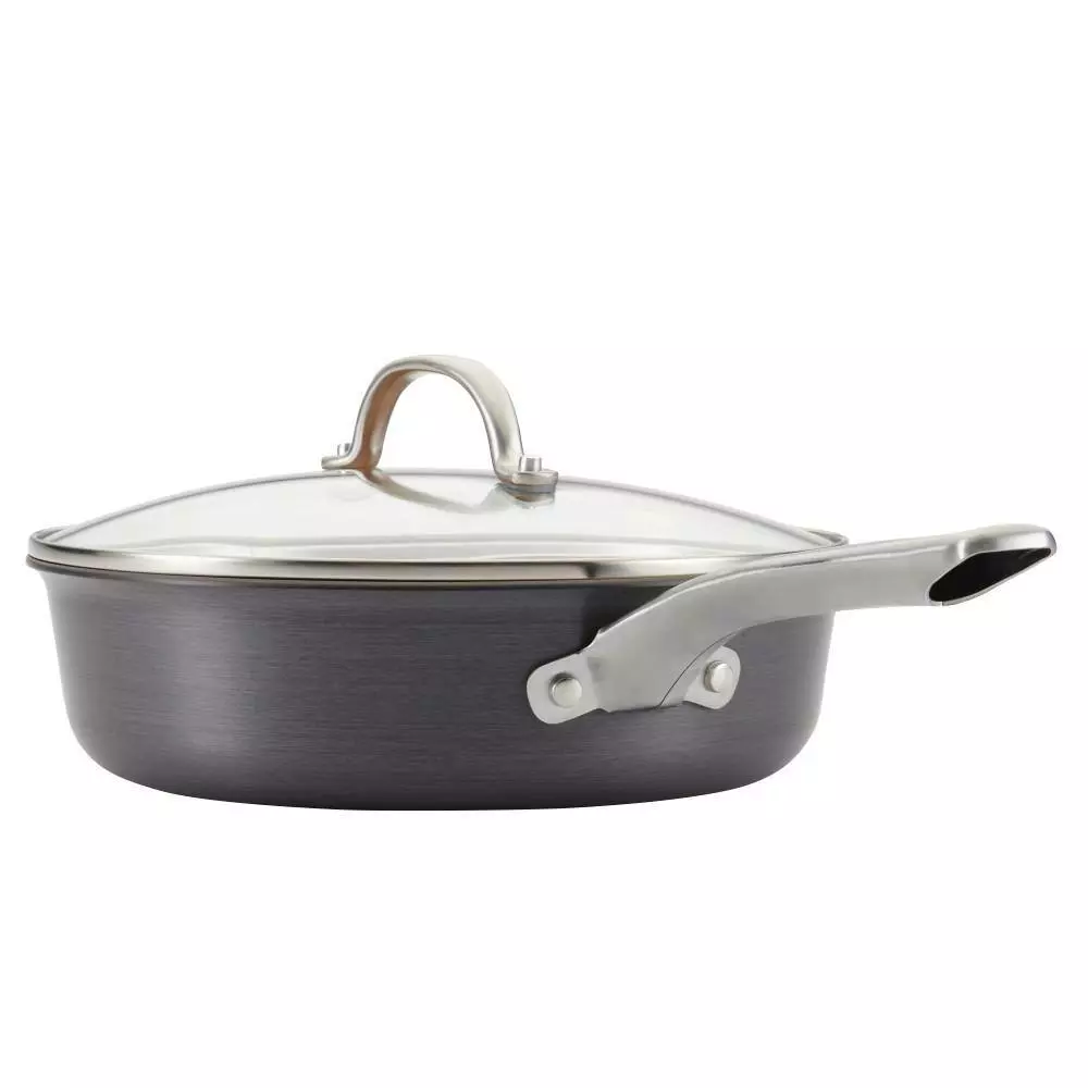 Home Collection 11-Piece Hard-Anodized Aluminum Nonstick Cookware Set in Charcoal Gray by Ayesha Curry 5 Home Collection 11-Piece Hard-Anodized Aluminum Nonstick Cookware Set in Charcoal Gray by Ayesha Curry - Image 3