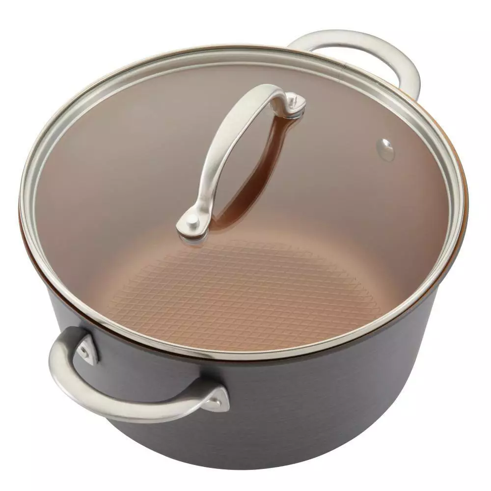 Home Collection 11-Piece Hard-Anodized Aluminum Nonstick Cookware Set in Charcoal Gray by Ayesha Curry 11 Home Collection 11-Piece Hard-Anodized Aluminum Nonstick Cookware Set in Charcoal Gray by Ayesha Curry - Image 9