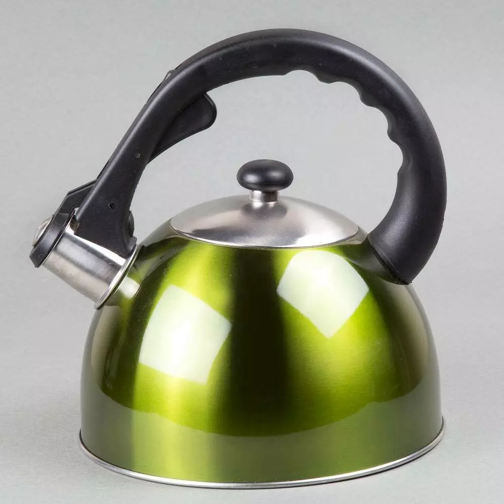 Satin Splendor 11.2-Cup Stovetop Tea Kettle in Chartreuse by Creative Home 8 Satin Splendor 11.2-Cup Stovetop Tea Kettle in Chartreuse by Creative Home - Image 6