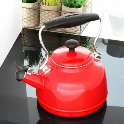 Vintage 6.8-cups Enamel-On-Steel Chili Red Tea Kettle by Chantal 10 Vintage 6.8-cups Enamel-On-Steel Chili Red Tea Kettle by Chantal -Cookware Sales Shop chili red chantal tea kettles 37 vint re 4f 1000
