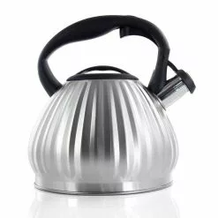 Donato 2.5 Qt. Stainless Steel Round Whistling Tea Kettle Brushed Chrome by Mr. Coffee 13 Donato 2.5 Qt. Stainless Steel Round Whistling Tea Kettle Brushed Chrome by Mr. Coffee -Cookware Sales Shop chrome mr coffee tea kettles 985114961m 44 1000