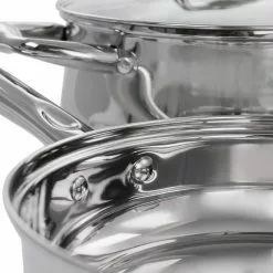 Bransonville 7-Piece Stainless Steel Cookware Set in Chrome by Oster -Cookware Sales Shop chrome oster pot pan sets 985115267m 44 1000