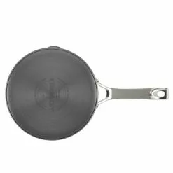 Elementum 3 qt. Hard-Anodized Aluminum Nonstick Sauce Pan in Oyster Gray with Glass Lid by Circulon 15 Elementum 3 qt. Hard-Anodized Aluminum Nonstick Sauce Pan in Oyster Gray with Glass Lid by Circulon -Cookware Sales Shop circulon sauce pans 84567 1d 1000