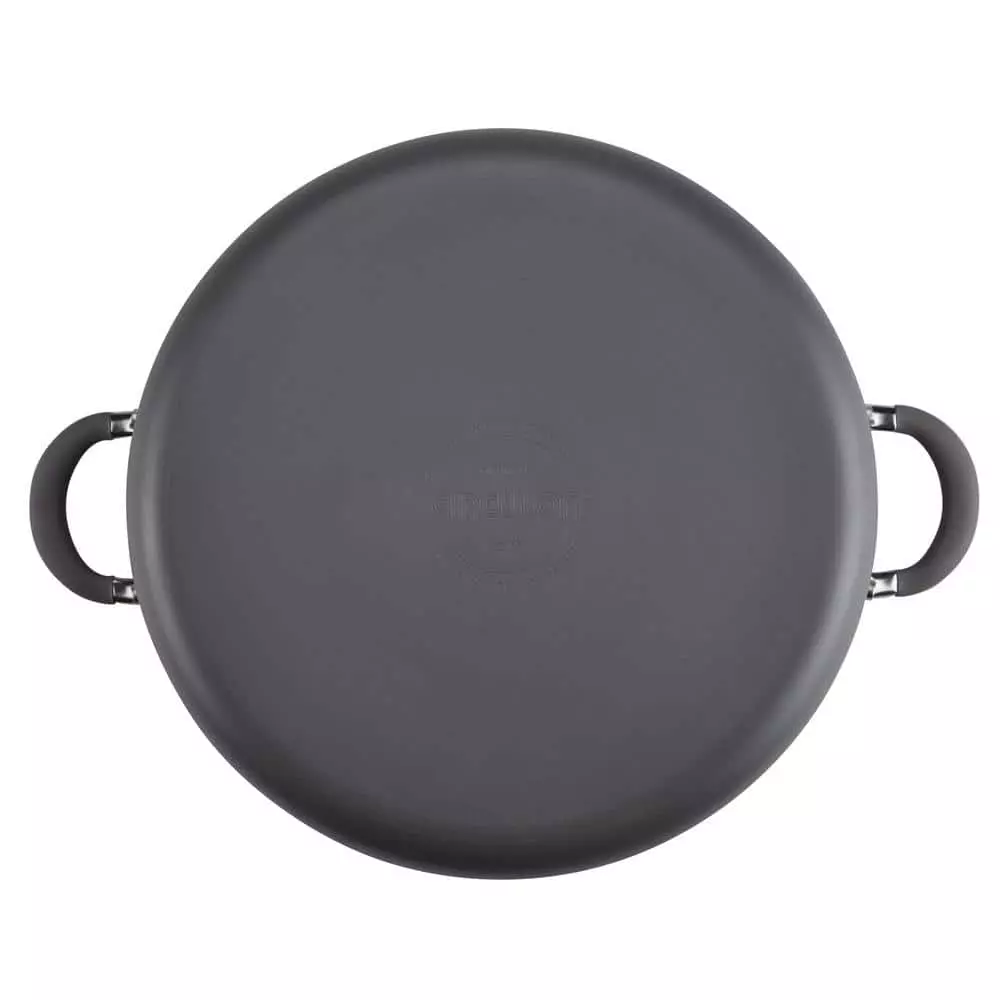 Radiance 7.5 qt. Hard-Anodized Aluminum Nonstick Stock Pot in Gray with Glass Lid by Circulon 4 Radiance 7.5 qt. Hard-Anodized Aluminum Nonstick Stock Pot in Gray with Glass Lid by Circulon - Image 2