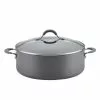 Radiance 7.5 qt. Hard-Anodized Aluminum Nonstick Stock Pot in Gray with Glass Lid by Circulon 1 Radiance 7.5 qt. Hard-Anodized Aluminum Nonstick Stock Pot in Gray with Glass Lid by Circulon -Cookware Sales Shop circulon stock pots 83908 64 1000