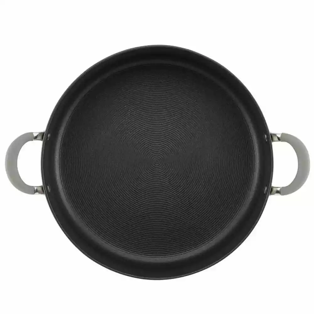 Elementum 7.5 qt. Hard-Anodized Aluminum Nonstick Stock Pot in Oyster Gray with Glass Lid by Circulon 11 Elementum 7.5 qt. Hard-Anodized Aluminum Nonstick Stock Pot in Oyster Gray with Glass Lid by Circulon - Image 9