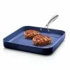 Classic Blue 10.5 in. Aluminum Ultra-Durable Non-Stick Diamond Infused Grill Pan by GRANITESTONE 2 Classic Blue 10.5 in. Aluminum Ultra-Durable Non-Stick Diamond Infused Grill Pan by GRANITESTONE -Cookware Sales Shop classic blue granitestone grill pans 7029 64 1000